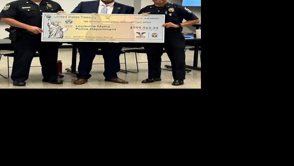 IRS Criminal Investigation gives LMPD nearly $600k in seizure proceeds - 8.8.23