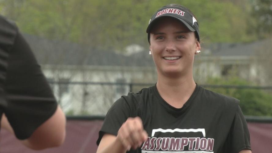 Assumption's Lauren Campisano proving you can thrive in three sports