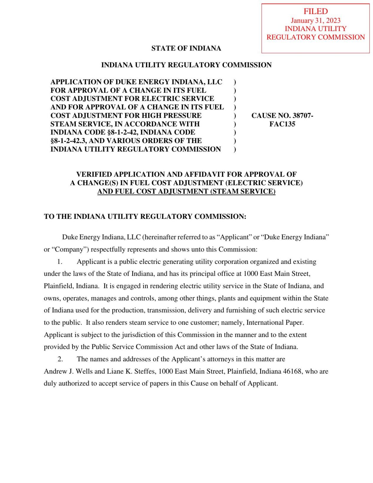 Indiana Utility Commission