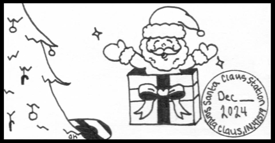 Santa Claus, Indiana 2024 holiday postmark