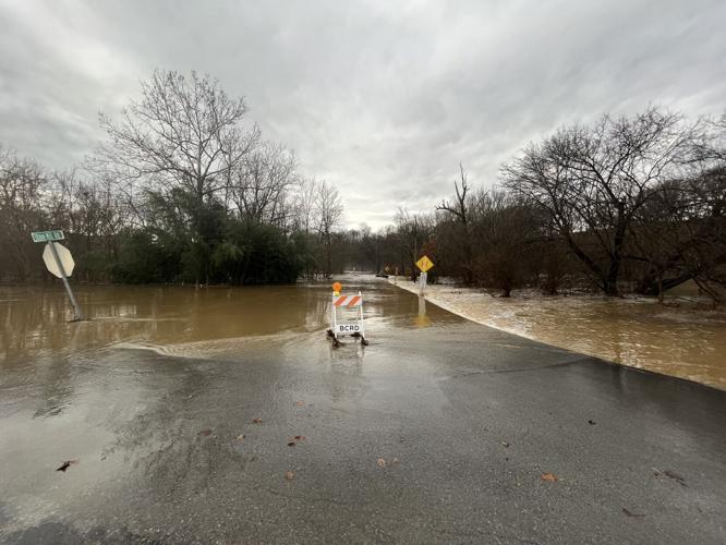 Flooding on Stave Mill Road near Hillview on Jan. 3, 2023