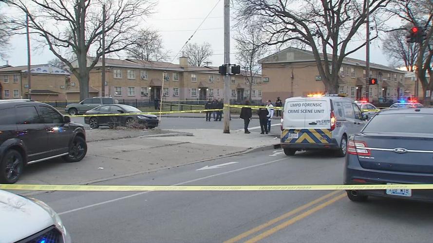 Louisville Metro Police respond to a fatal shooting at S. 12th and W. Hill streets