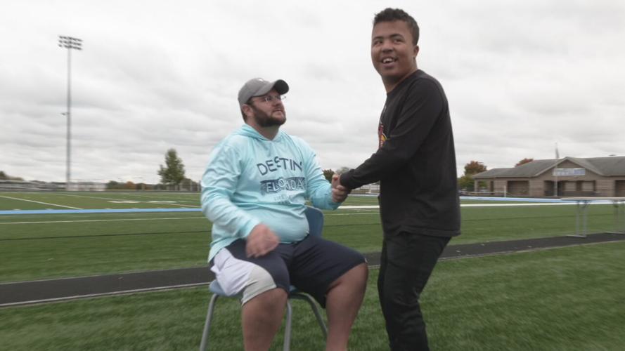 COLLINS FOOTBALL PARALYZED PLAYER GETS