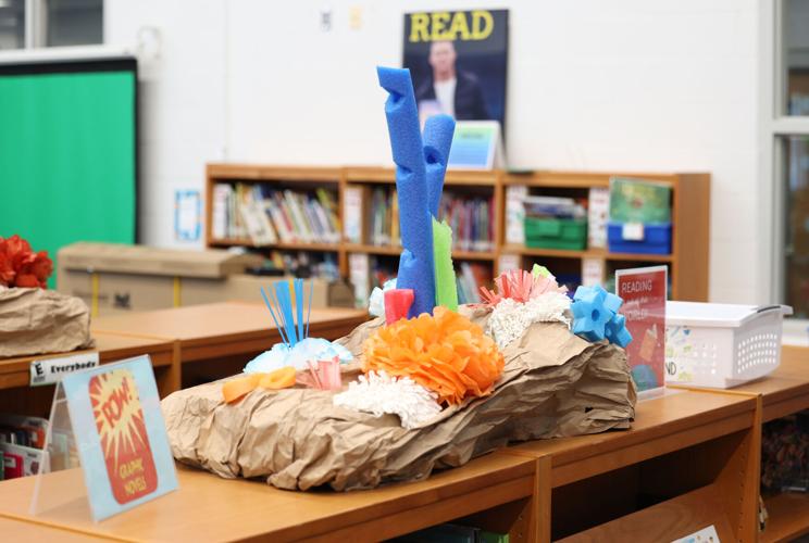 Library inside of Shepherdsville Elementary