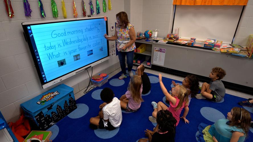 Students at JCPS 'Ready4K' summer program on July 13, 2022
