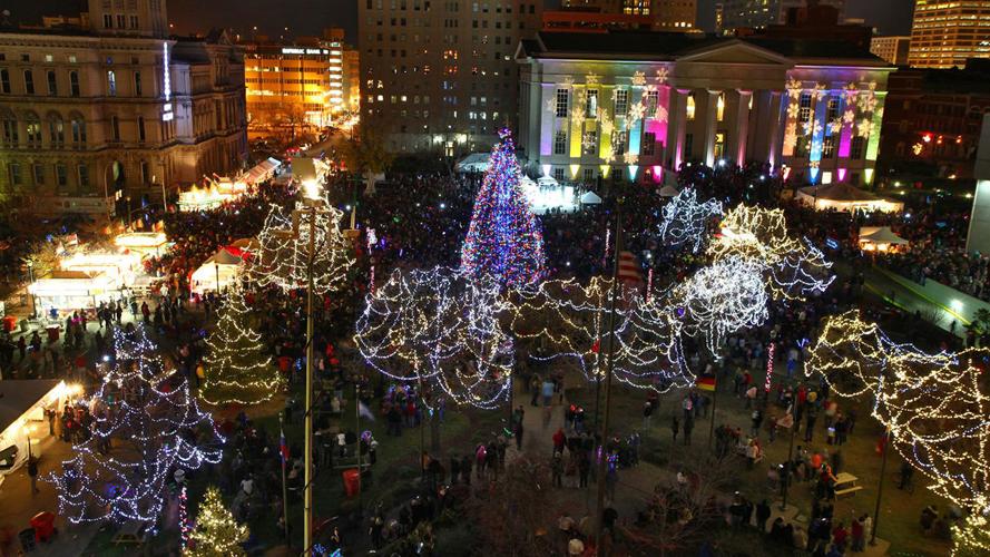 Light Up Louisville Aerial View