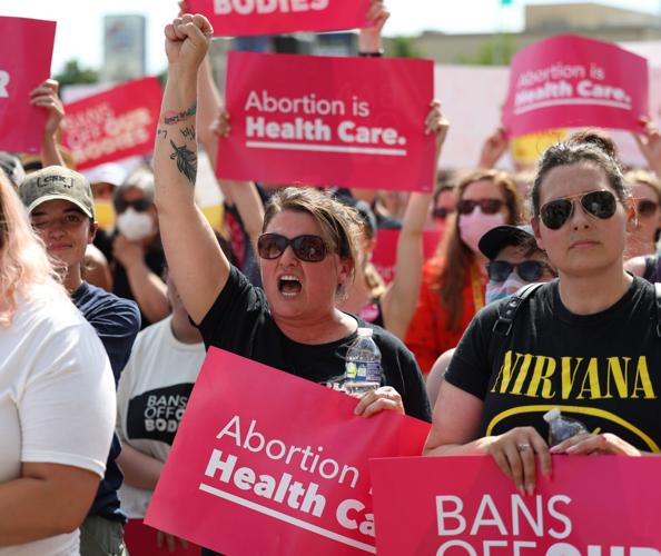 Abortion rally in downtown Louisville