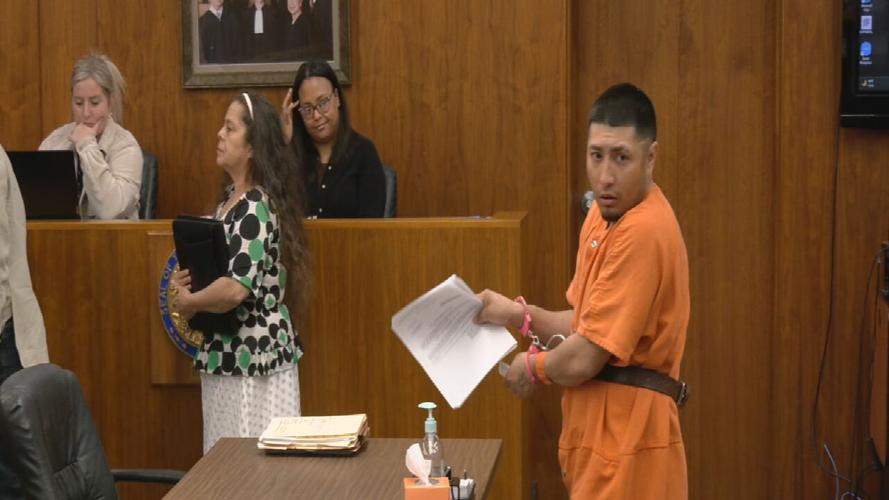 Mario Rios at arraignment hearing in Jeffersonville, Indiana