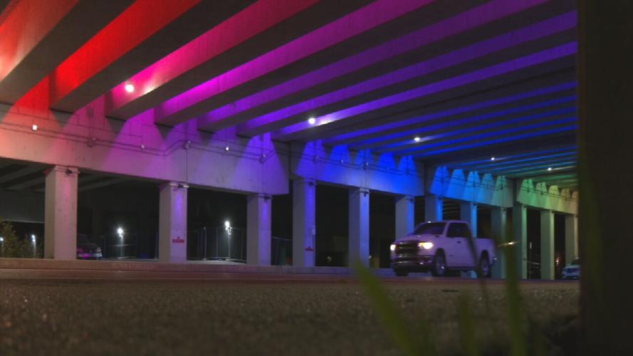 New Downtown Louisville LED underpass lighting