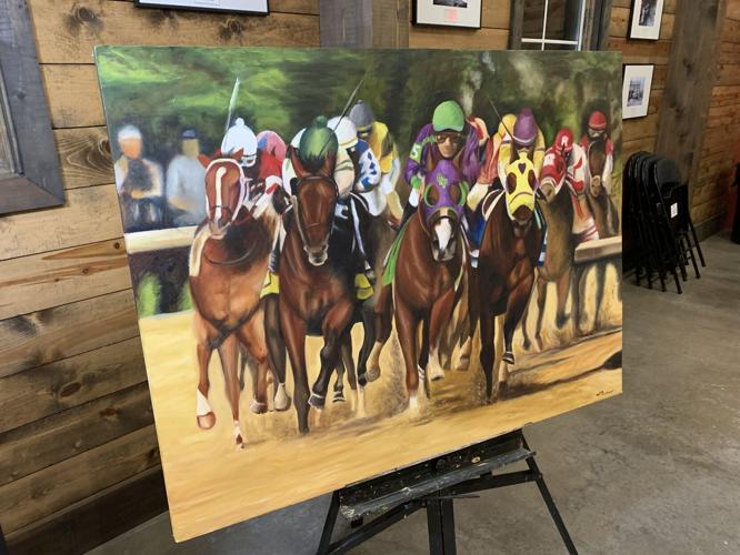 Arts on the Green Derby Race Painting