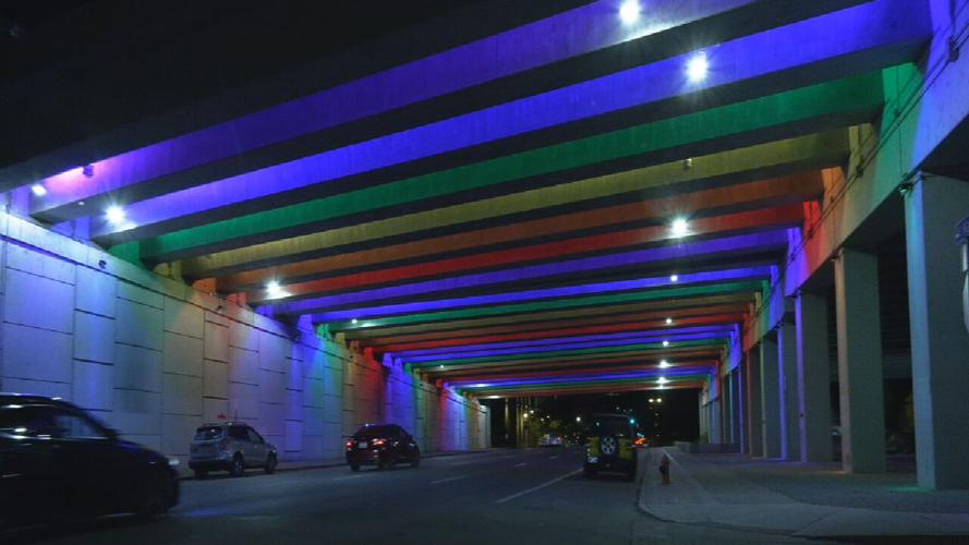 New Downtown Louisville LED underpass lighting