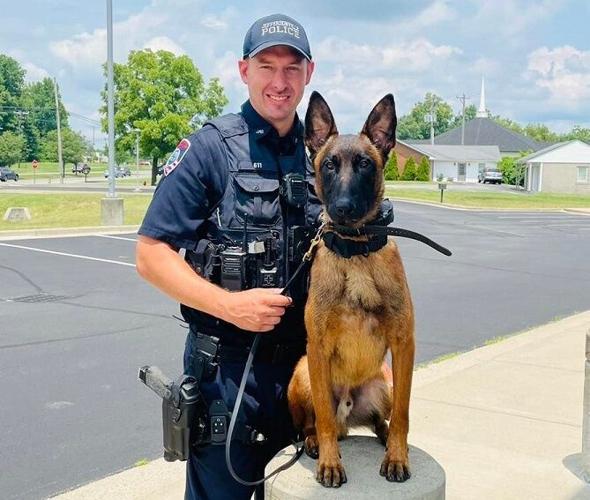 New Jeffersonville Police K-9 Lobo with Officer Happel - 7.25.24