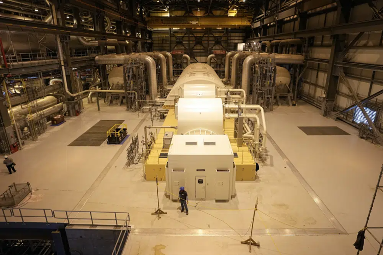 Turbine at nuclear power plant