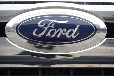 Ford Emblem on vehicle grill