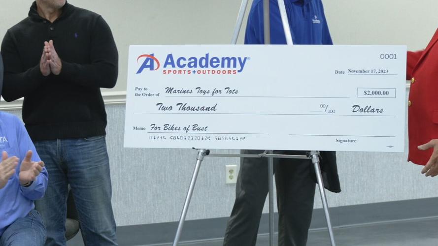 Toys for Tots check presentation 11-17-23