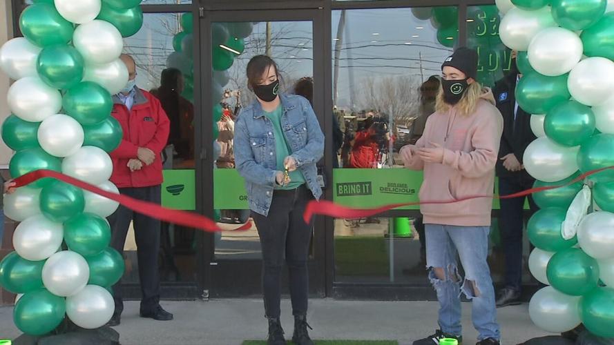 Grand opening of The Green District salad restaurant in Middletown
