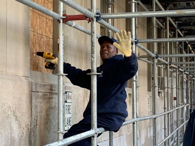DOWNTOWN - BOARDS COMING DOWN AT METRO  HALL 10-6-2020  (4).JPG