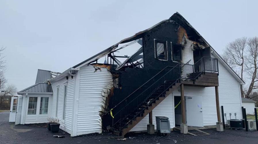 Aftermath of Jan. 27, 2020 fire at The Cecilian Chapel, located in Hardin County, Kentucky