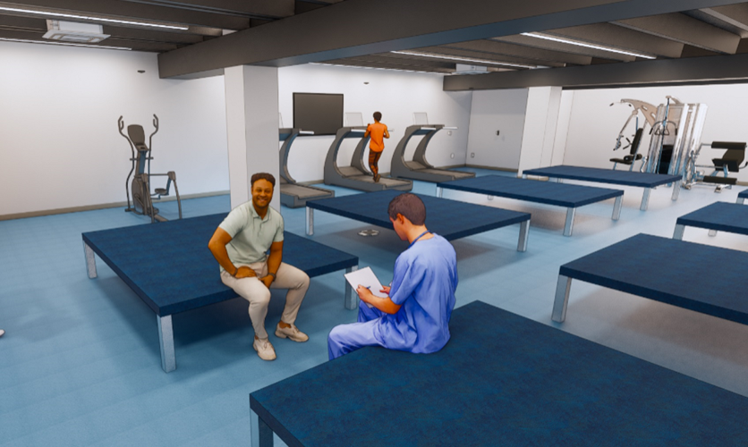 Spalding Rendering Fitness Area