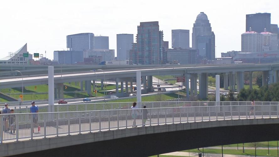 Walkers on Big Four Bridge