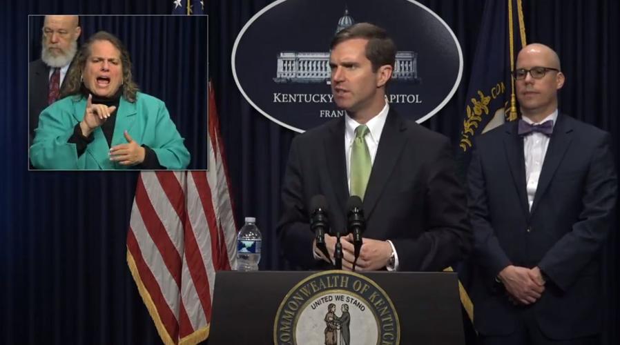 Andy Beshear news conference March 13, 2020 Dr. Steven Stack