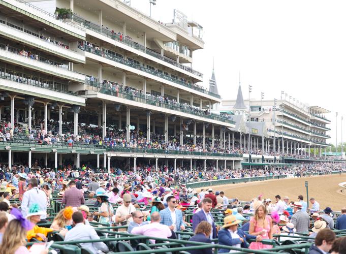 Churchill Downs crowd morning of Derby day.JPG