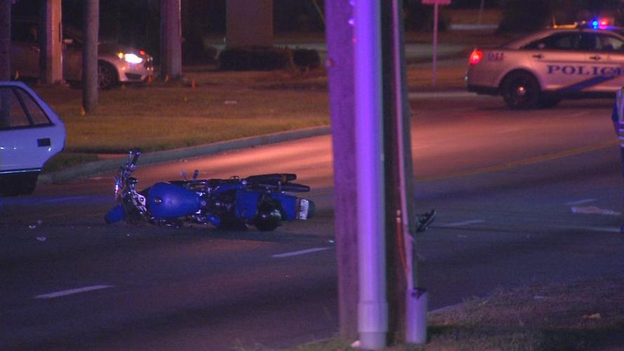 Taylor Boulevard crash involving motorcyclist (Aug. 16, 2018)