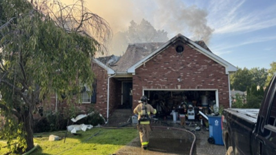House fire on Apple Orchard Place