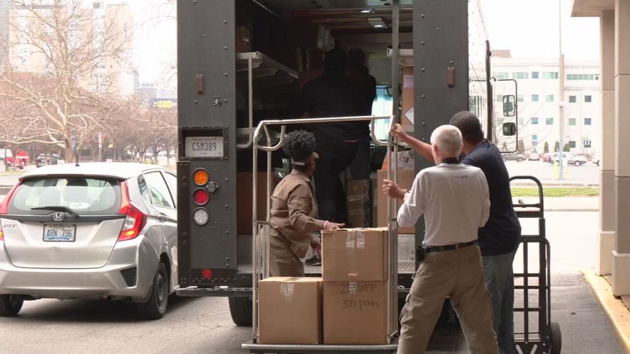 UPS sock donation to Wayside Christian Mission 3-7-24