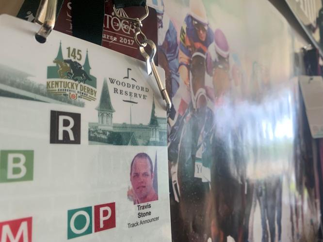 Travis Stone Churchill Downs press badge