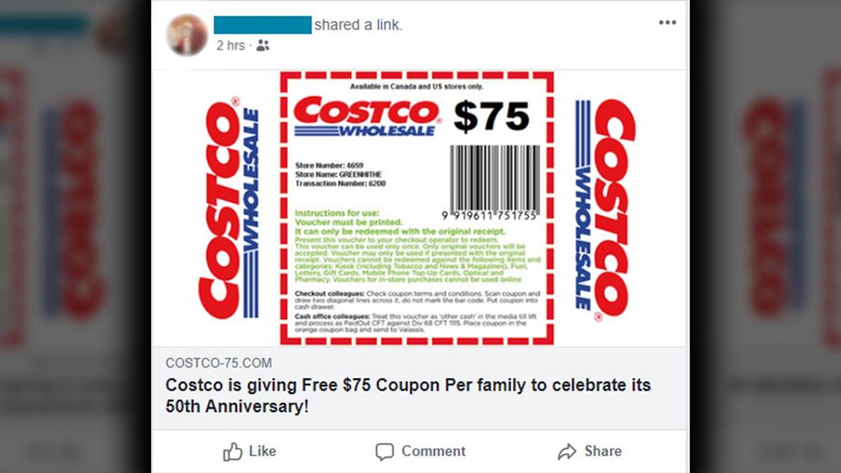 Costco confirms $75 anniversary coupon is fake | News | wdrb.com