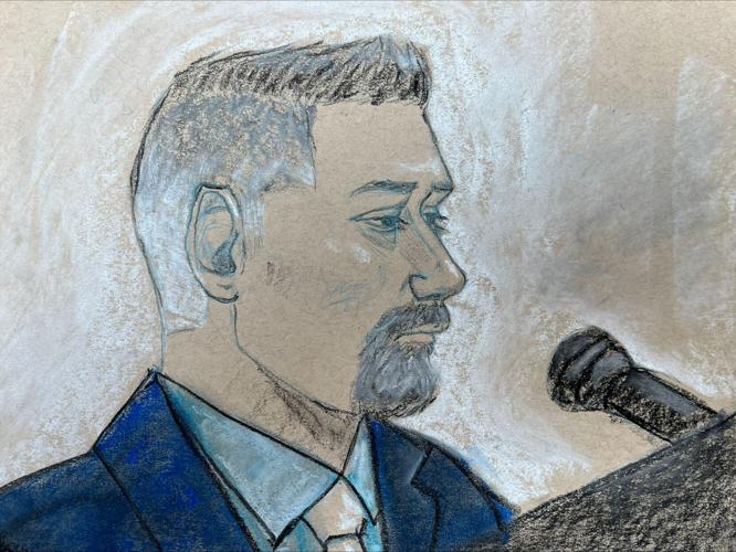 COURTROOM SKETCH - Charlie Burch - IRS criminal investigator - 6-30-2025 (3).jpeg