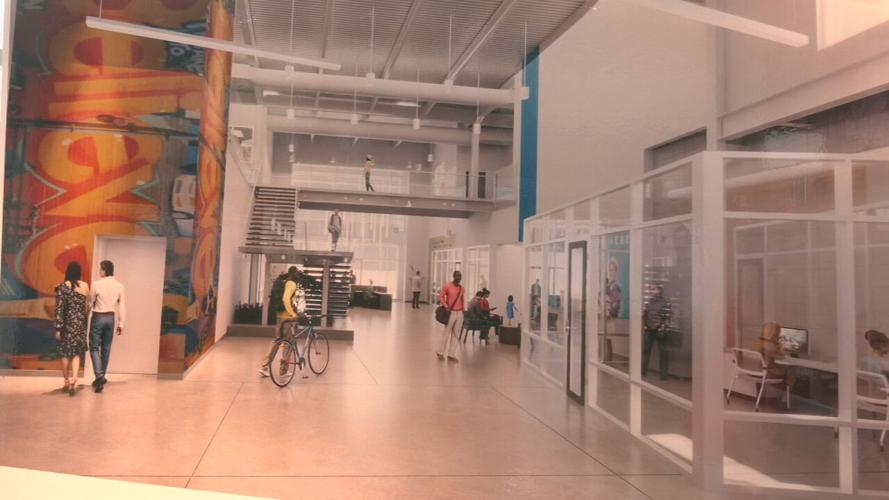 Rendering for the planned Norton Healthcare Goodwill Opportunity Campus in west Louisville