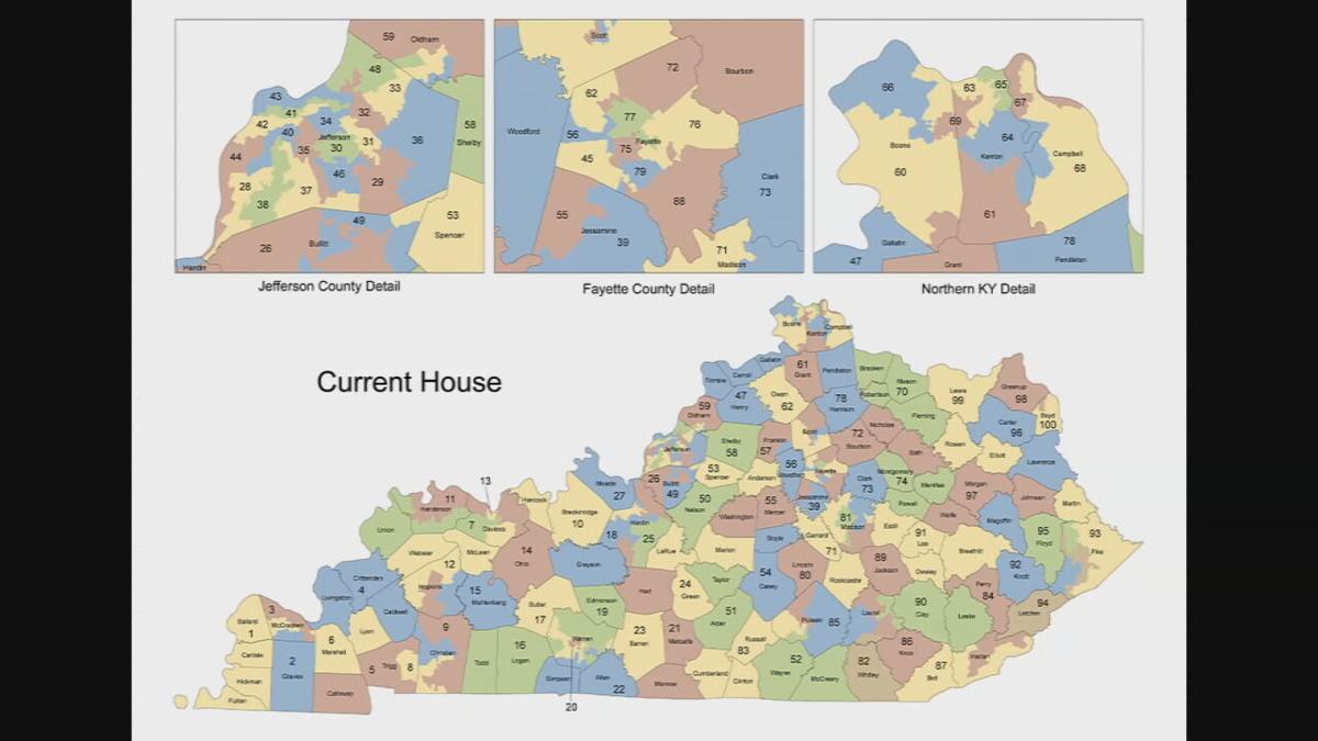 Ky State House Districts Redistricting Maps Announced For Kentucky's House Of Representatives | News  | Wdrb.com