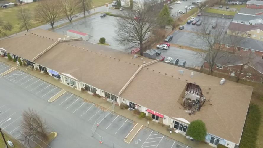 St. Matthews strip mall damage