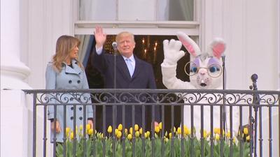 Easter Bunny joins President Trump and thousands of kids for White House Easter Egg Roll