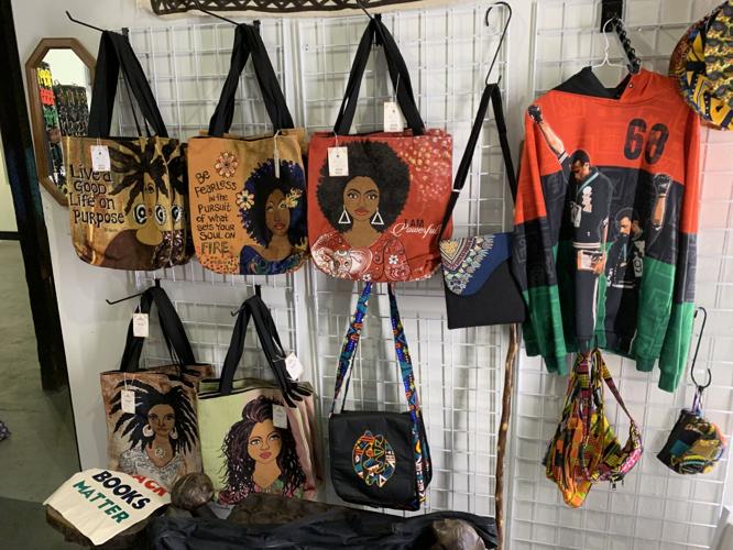 Purses on display at The Prolific Experience