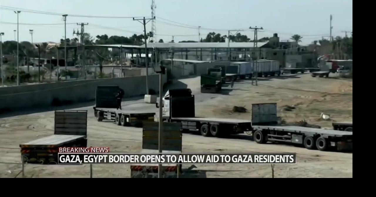 Egypt's border crossing opens to let a trickle of desperately