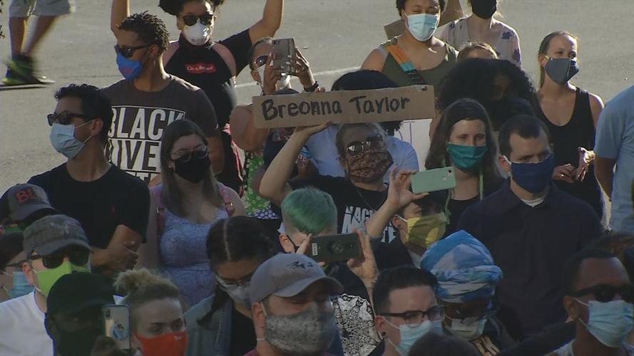 Crowd reacts to Breonna's Law passing