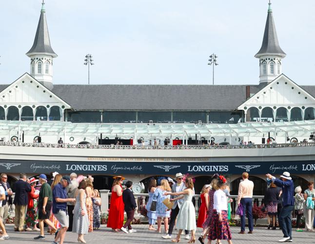 Twin Spires on Churchill Downs Opening Night.JPG