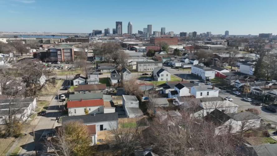 Housing needs assessment drone photo