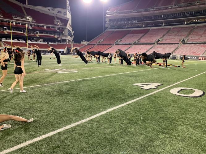 U of L Dance Team at Cardinal Stadium Midair Flips - 9-13-19.jpg