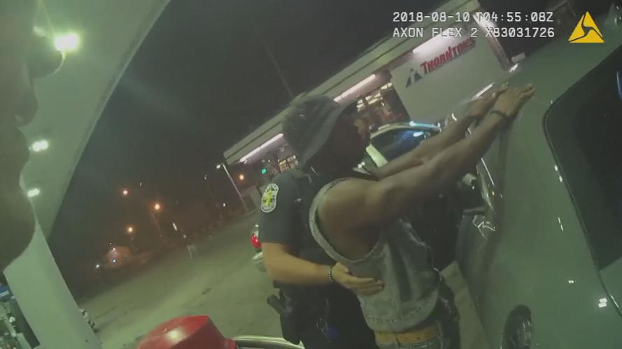LMPD body camera footage of Karim Codrington being searched during a 2018 traffic stop