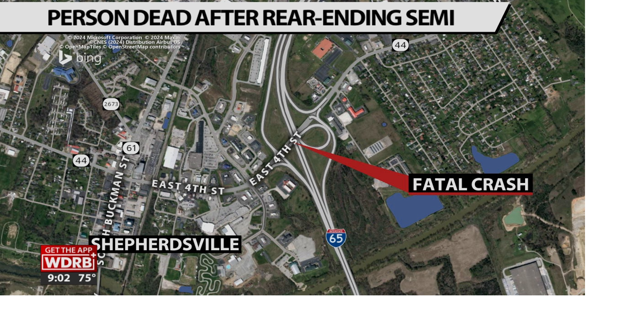 1 person dead after crashing into semi on a ramp to I65N in