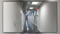M. Fine on Spring apartments flooded hallway