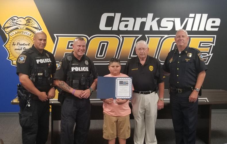 CPD awards Carter Sparks with Life Saving Award - 8.4.23