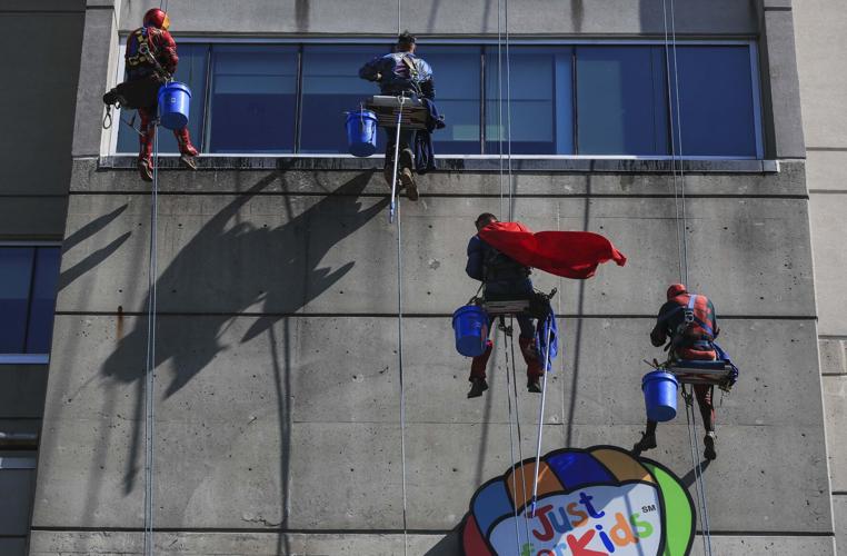 Superhero window washers