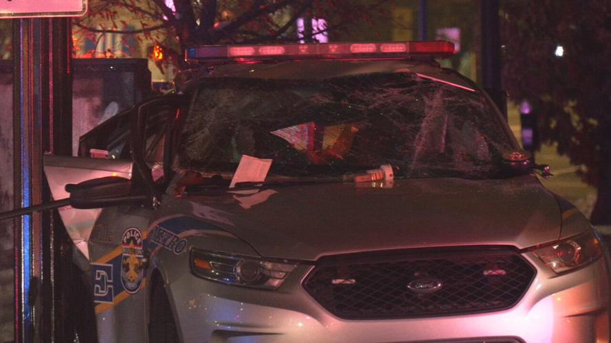 LMPD police cruiser crash