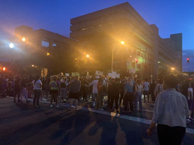 Protesters gather in downtown Louisville demanding justice for Breonna Taylor