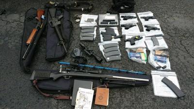 IMAGES | Police in Kentucky arrest man with stockpile of guns believed to be planning mass shooting